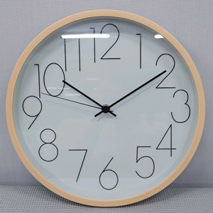 [새제품-무료배송] 예쁜 무소음(저소음) 지름 30cm 벽시계 2개 이미지