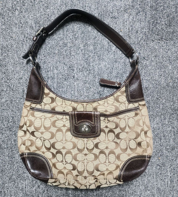 코치 시그니처 숄더백 (브라운)-정품--0