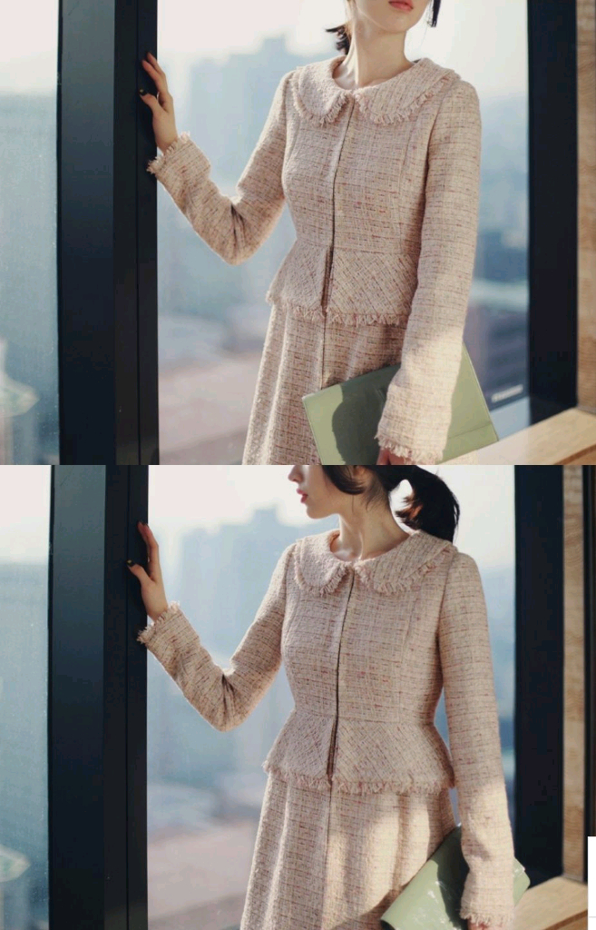 택달린새옷) 밀크코코아 핑크 코코트위드 봄코트--3