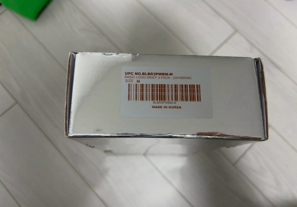 51퍼센트 베이직 로고 브리프 삼각팬티 3종세트 M--1