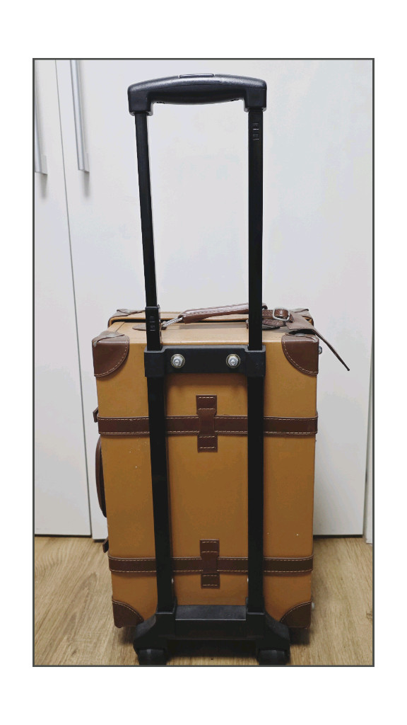 Hebes London 수트케이스 여행가방 케리어 브라운--1