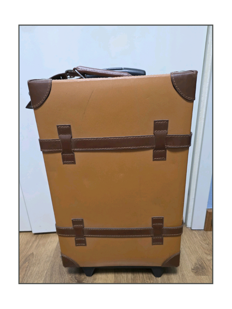 Hebes London 수트케이스 여행가방 케리어 브라운--3