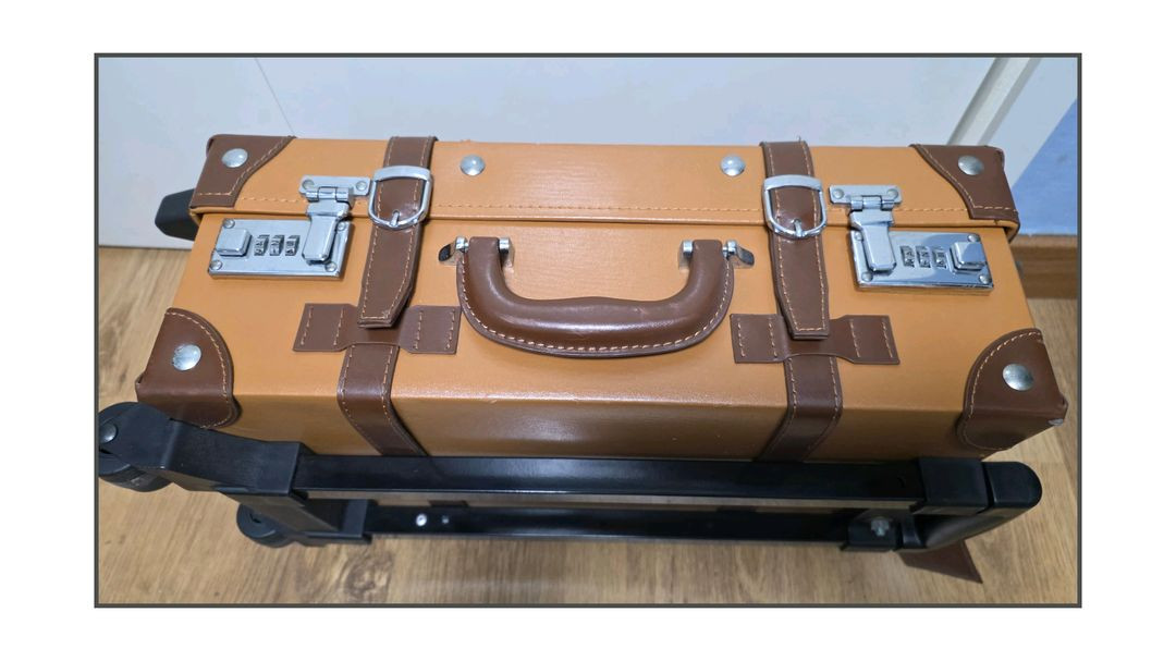 Hebes London 수트케이스 여행가방 케리어 브라운--4