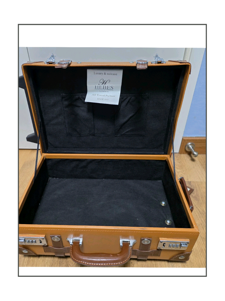 Hebes London 수트케이스 여행가방 케리어 브라운--5