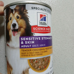 힐스 강아지사료 어덜트 센서티브 스토막 앤 스킨 텐더 치킨 스튜 주식캔 354g x 12개 외 기타 일괄 판매