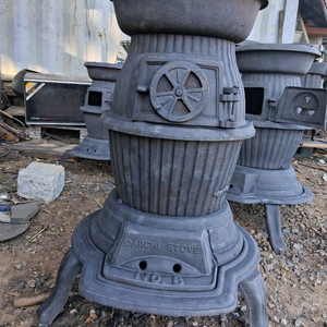 주물 땅콩난로73cm지름45cm 이미지