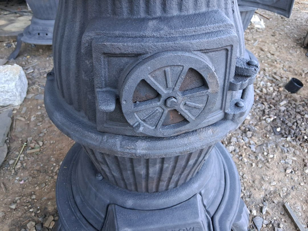 주물 땅콩난로73cm지름45cm 이미지