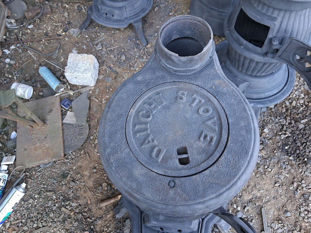 주물 땅콩난로73cm지름45cm 이미지