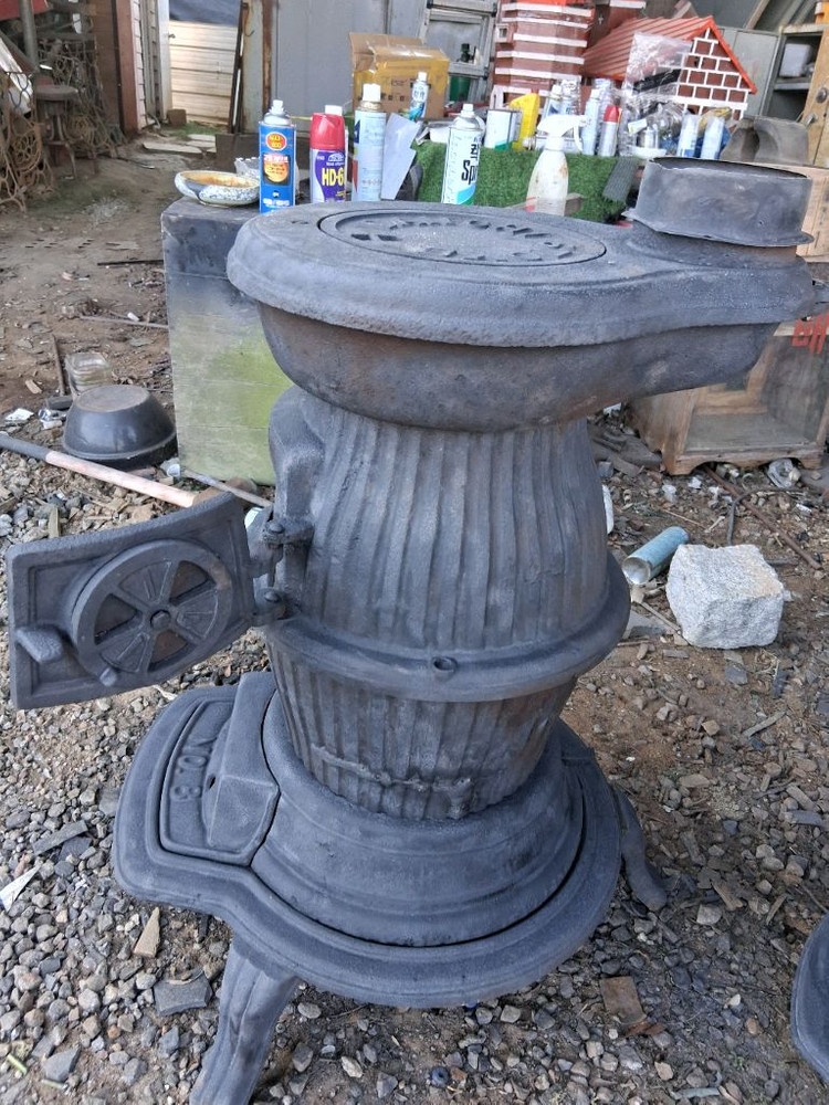 주물 땅콩난로73cm지름45cm 이미지