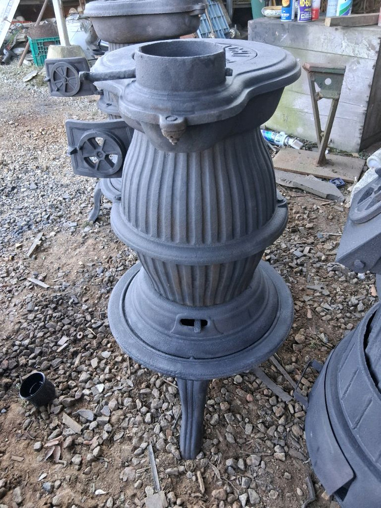 주물 땅콩난로73cm지름45cm 이미지