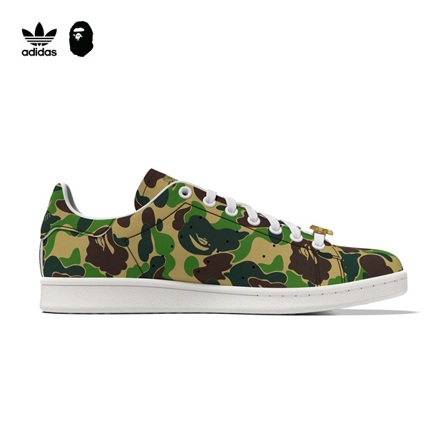 아디다스 X 베이프 / 스탠 스미스 / 그린 카모 (260) 이미지