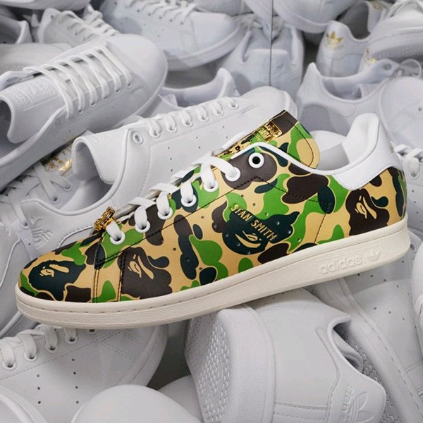 아디다스 X 베이프 / 스탠 스미스 / 그린 카모 (260) 이미지