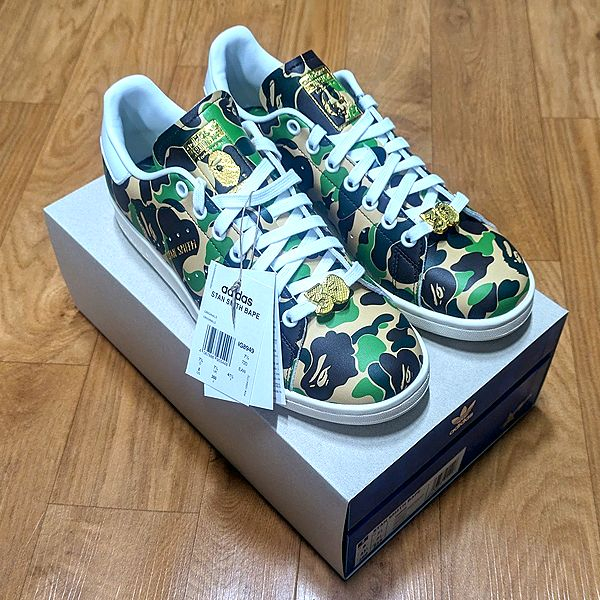 아디다스 X 베이프 / 스탠 스미스 / 그린 카모 (260) 이미지