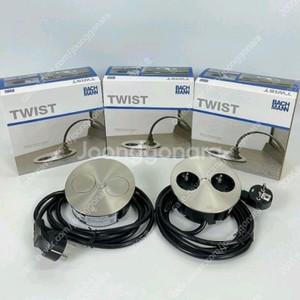 바흐만 트위스트 매립 빌트인콘센트 스테인리스 2구