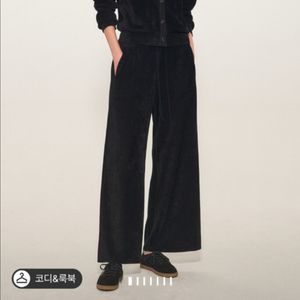 타임 벨벳 가디건 니트 팬츠 세트 새상품