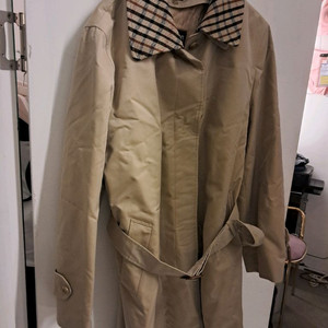 닥스 여성 트렌치 체크 패턴 코트