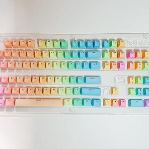 레인보우 키보드 키캡