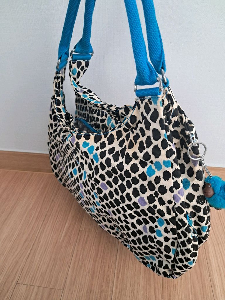 키플링 도트백 가방 사용감 있음--4