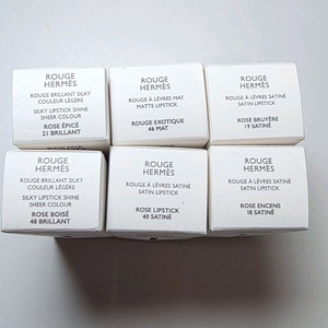 미사용새제품) 에르메스 루즈 에르메스 새틴 실크 립스틱 7종