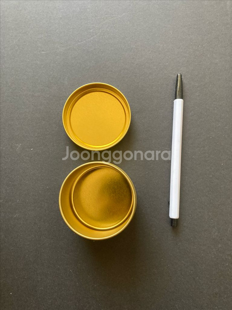 새상품) 골드 틴 금색 철 케이스 (23개)--2