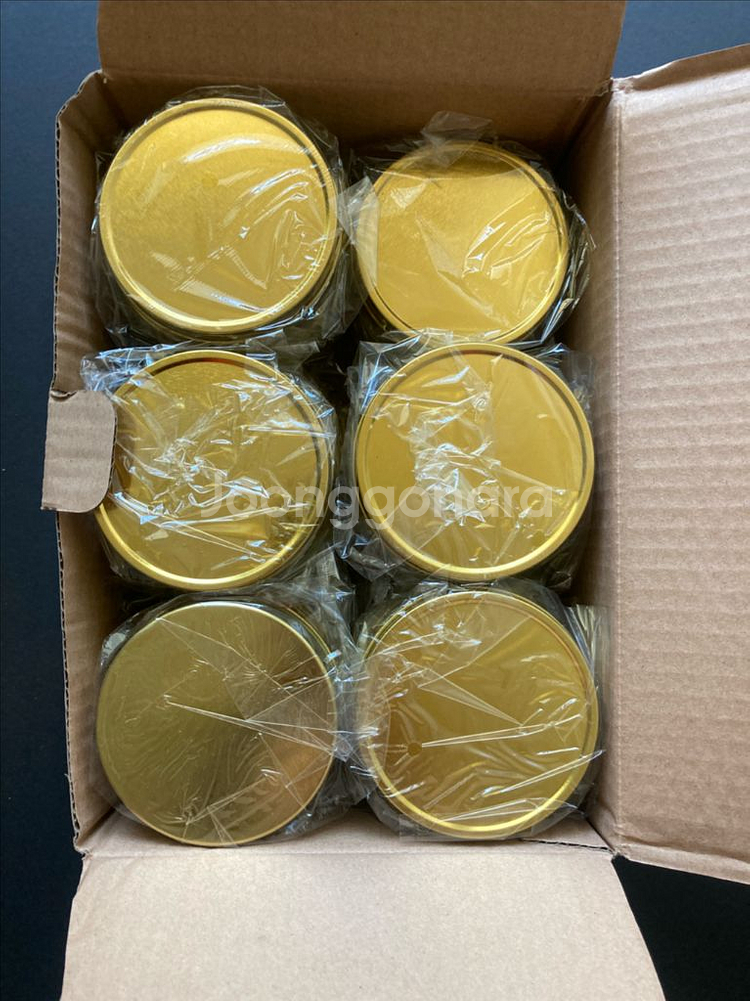 새상품) 골드 틴 케이스 금색 철 케이스 23개 일괄--3