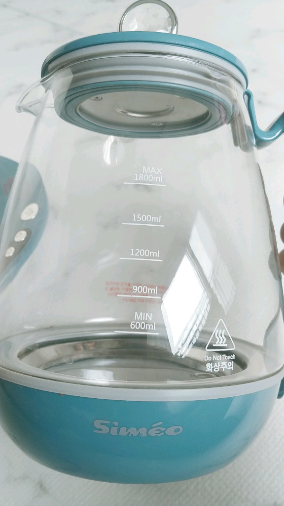 Simeo 포트 유리온수기 1800ml 이미지