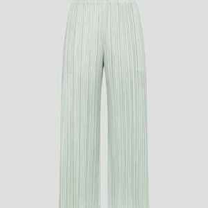 이세이미야케 플리츠플리즈 바지 6월 먼슬리 팬츠 파스텔 그린 3사이즈