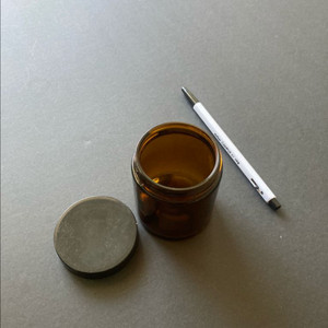 새상품) 갈색 유리병 화장품 크림병 캔들용기 브라운 글래스 24개