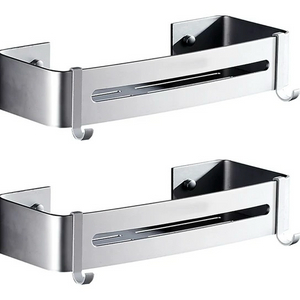 율이 스테인리스 벽걸이 수납선반 세트