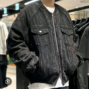 준지 흑청 데님 트러커 마원 MA-1 자켓 46사이즈