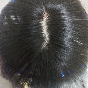 에이위그 인모 부분가발 자연검정 30cm