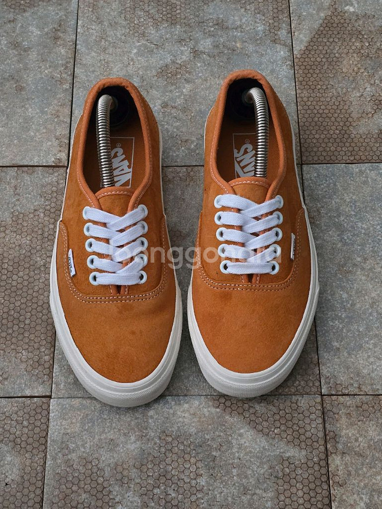 (245)반스 어센틱 피그 스웨이드 오렌지 스니커즈 운동화--1