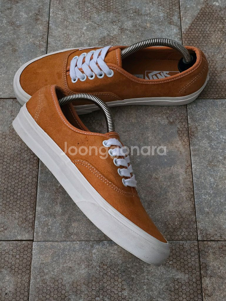 (245)반스 어센틱 피그 스웨이드 오렌지 스니커즈 운동화--3