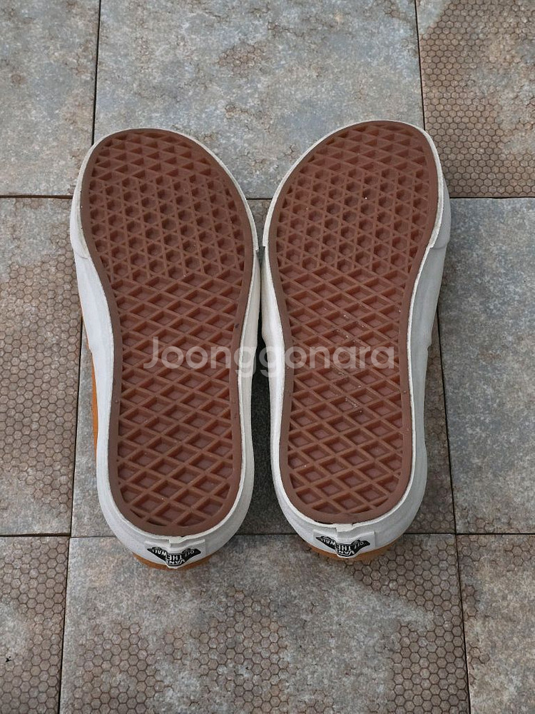 (245)반스 어센틱 피그 스웨이드 오렌지 스니커즈 운동화--9