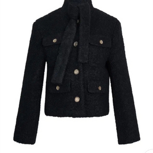 Blossom 블로썸 부클 자켓 타이 트위드자켓