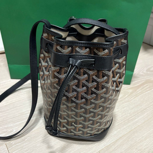 고야드 쁘띠플로 버킷백 블랙