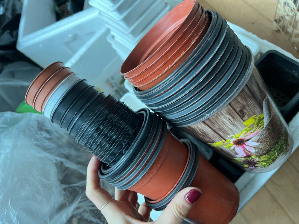 플분 플라스틱화분 모종화분 새거도 있어오 이미지