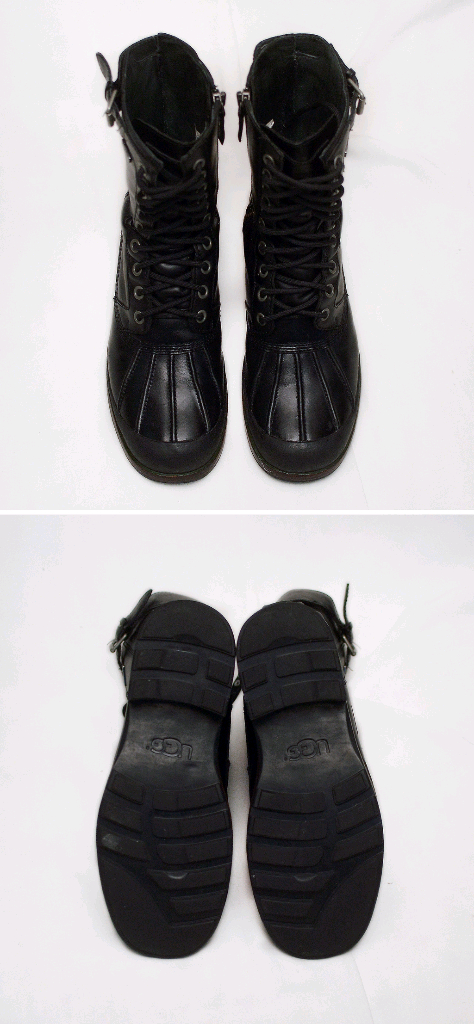 어그 (UGG) 리스 블랙 레더 라이더 방한부츠 (260-265)--2