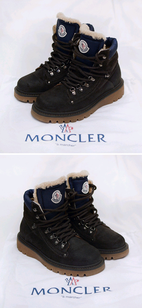 몽클레어 이지드 양모 시어링 가죽 방한부츠 (39 / 250-255)--1