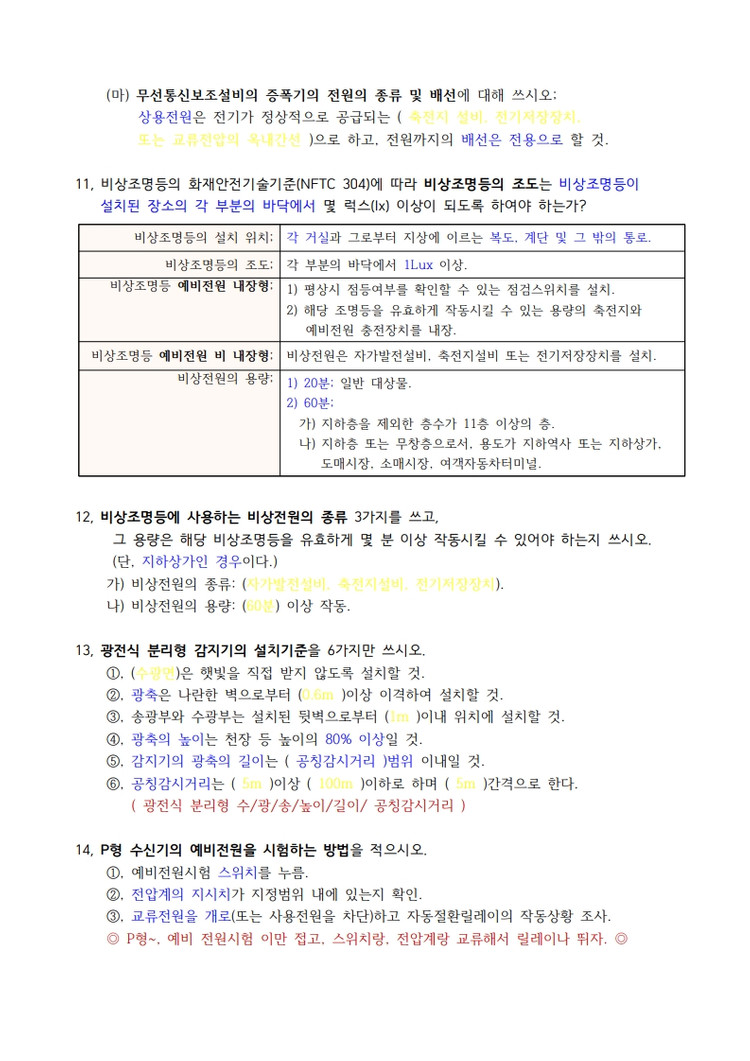 <판매완료> 다산에듀 소방설비기사 전기분야 실기 기출문제집--3