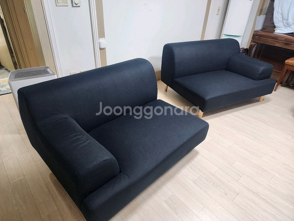 듀커 3.5인용 패브릭 워셔블 쇼파 팝니다.--2