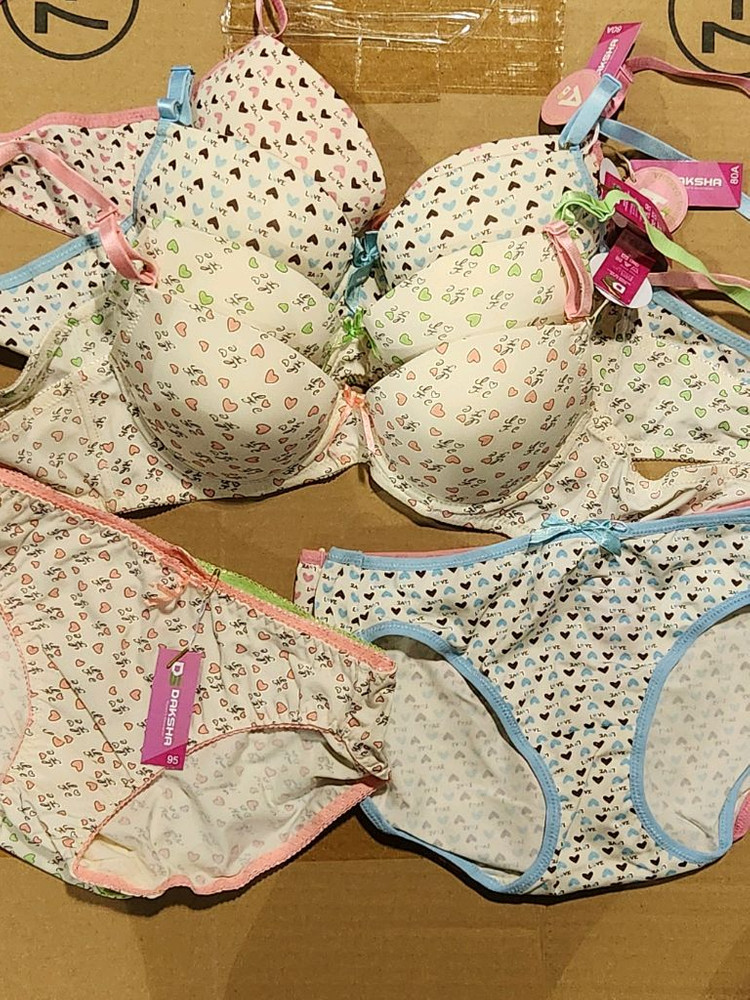 80A 브라4 팬티4 속옷세트 이미지