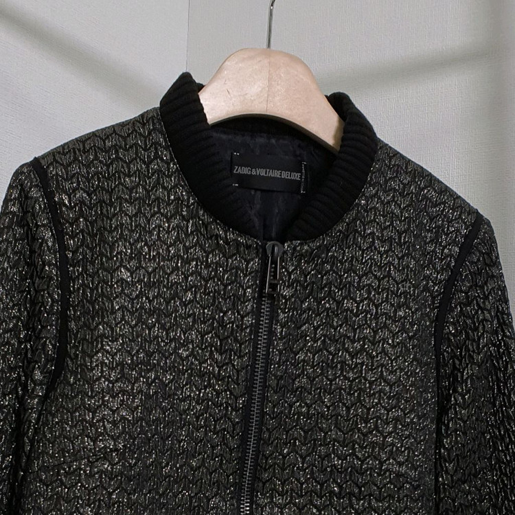 쟈딕앤볼테르 디럭스 블링펄 집업 블루종자켓--1