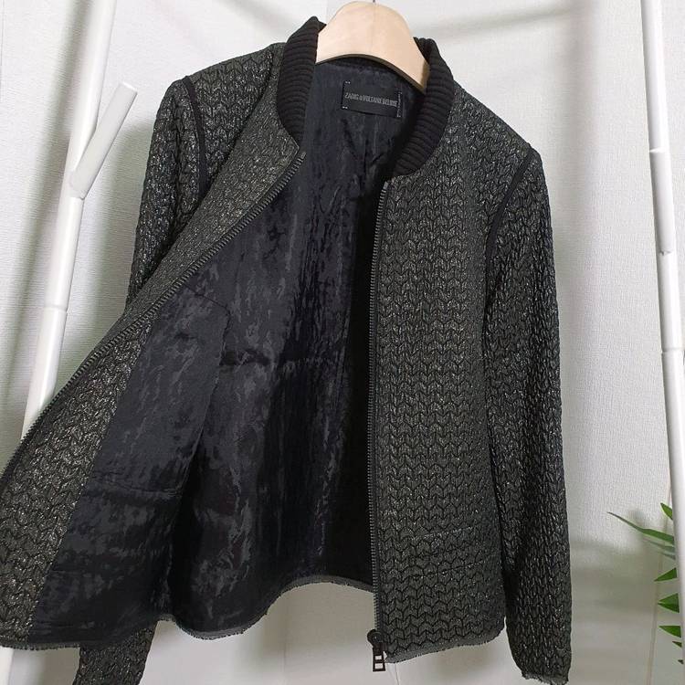 쟈딕앤볼테르 디럭스 블링펄 집업 블루종자켓--5