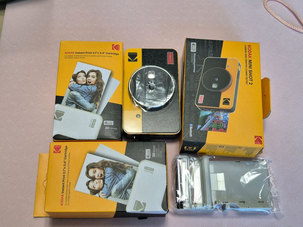 코닥 미니샷2 + 카틸리지3개 + 박스포함--6