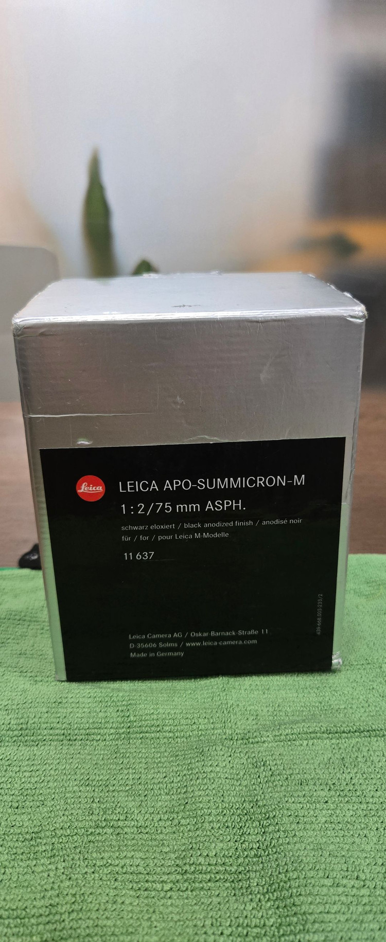 Leica APO Summicron M75mm/ f2.0 Asph (Black) 이미지