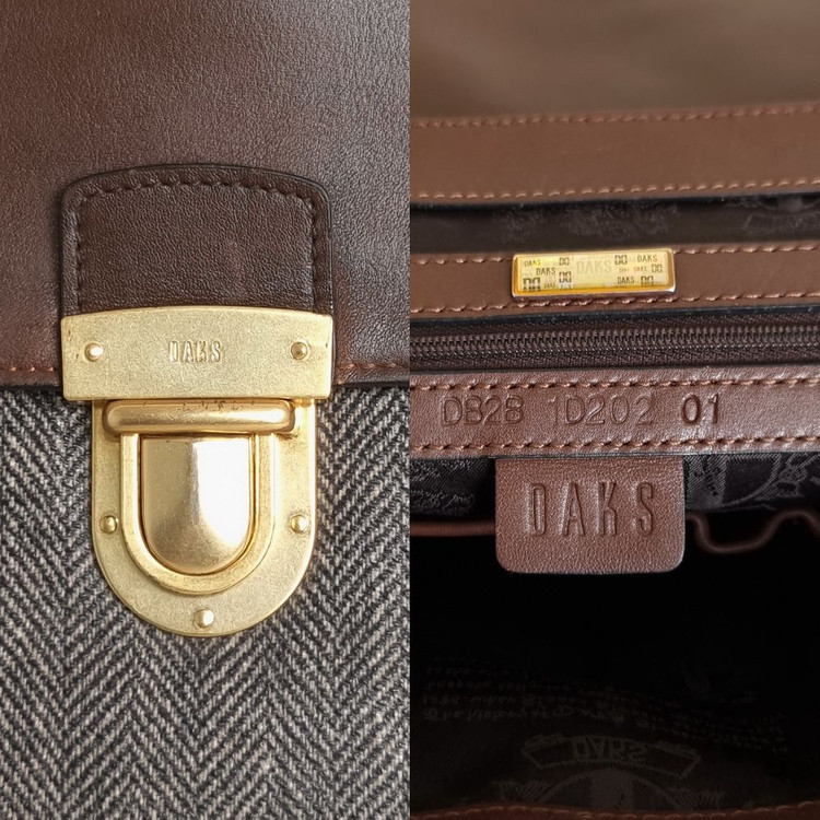 닥스 서류가방 엔틱스타일 패드수납가능--6