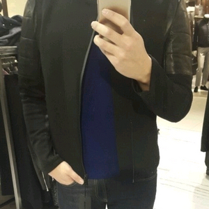 반하트 디 알바자(VanHart di Albazar) 스판가죽 블루종 이미지