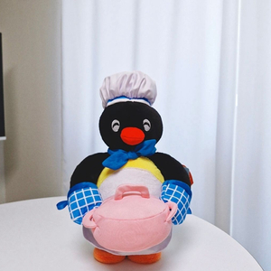 새상품) 핑구 요리사 중형 인형 35cm
