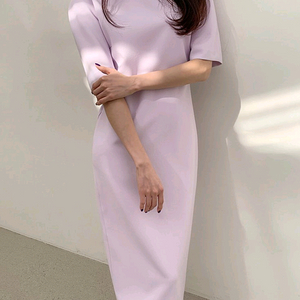 반값 / 라벤더 / 하객룩 원피스